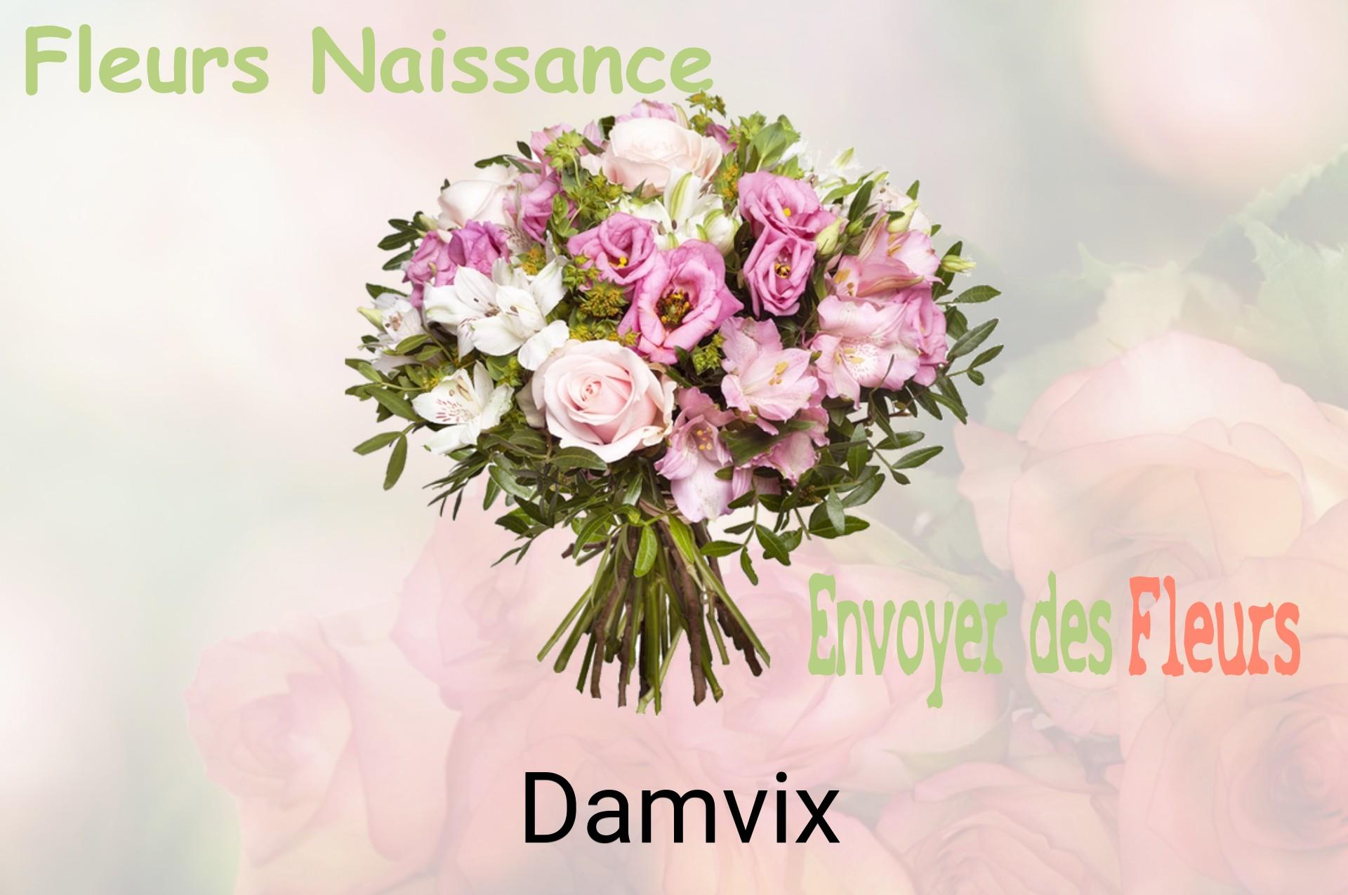 Bouquet de fleurs de naissance livré à Damvix