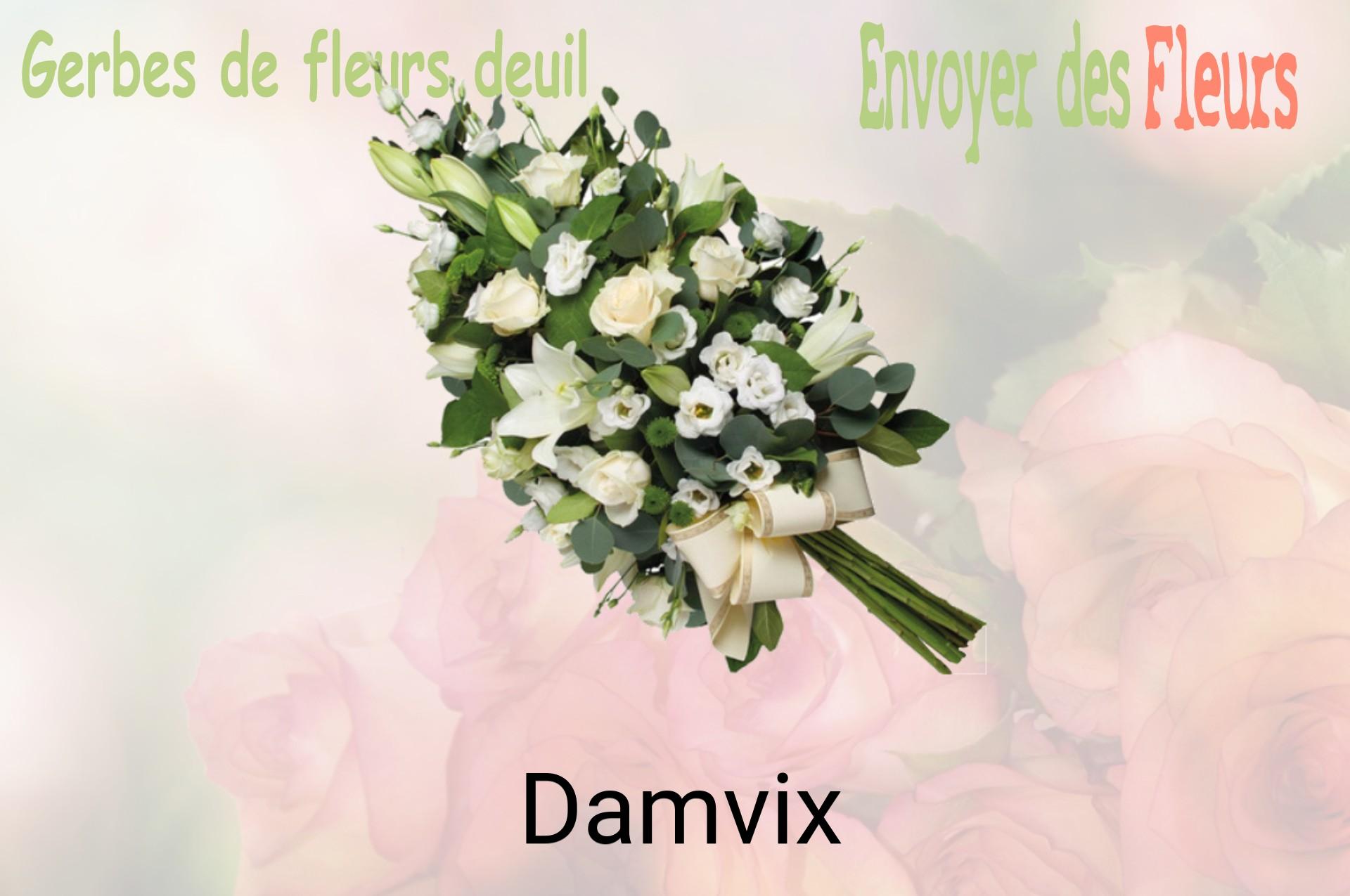 Gerbe de fleurs de deuil livrée à Damvix